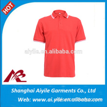 Red Sports Golf Polo T Shirts LOGO Custom